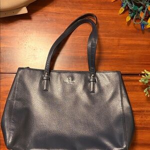 Kate Spade Navy Blue Leather Tote